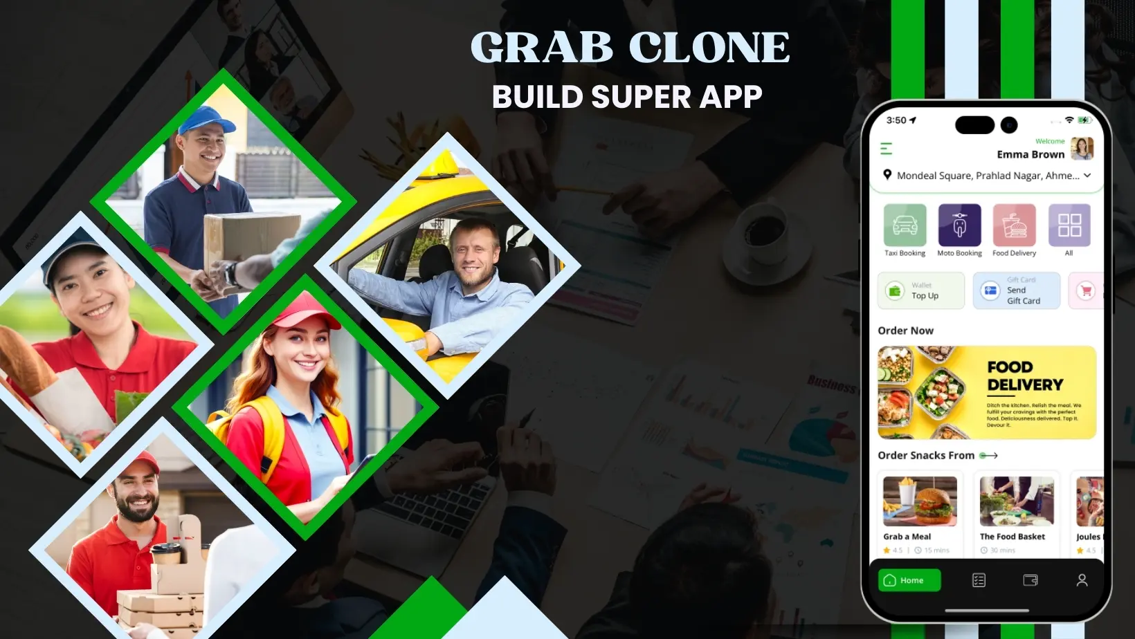 grab clone app development,grab clone