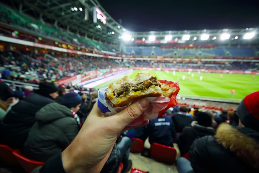 Food eat during football match